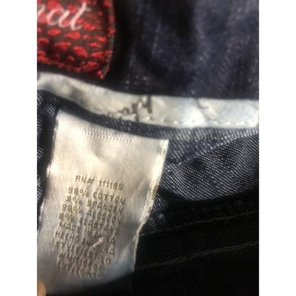 Baby Phat Jeans Women's Dark Wash Denim Embellished Pockets Straight Leg - Picture 11 of 11